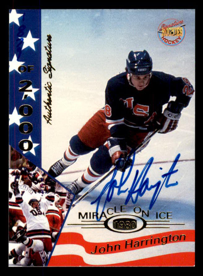 1995 Signature Rookies Miracle on Ice #014 John Harrington Autograph 557952