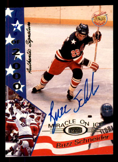 1995 Signature Rookies Miracle on Ice #030 Buzz Schneider Autograph 557976