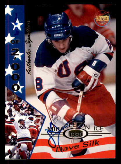 1995 Signature Rookies Miracle on Ice #031 Dave Silk Autograph 557978