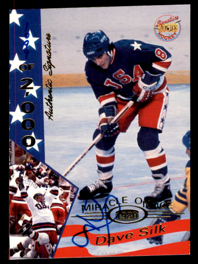 1995 Signature Rookies Miracle on Ice #032 Dave Silk Autograph 557980