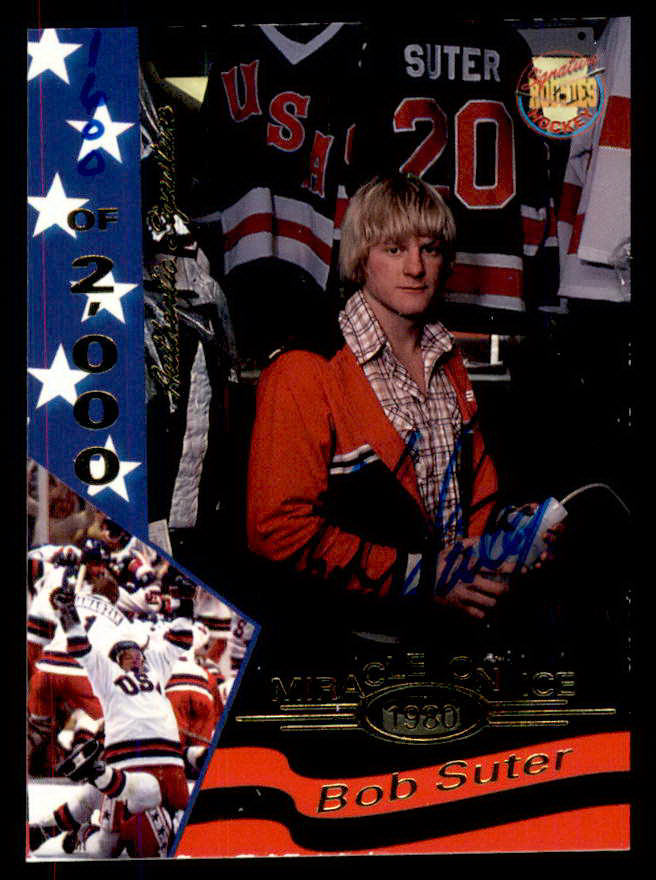 1995 Signature Rookies Miracle on Ice #033 Bob Suter Autograph 557982
