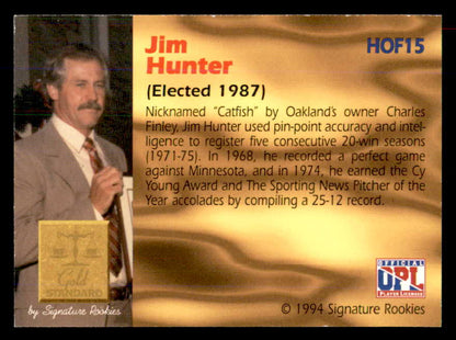 1994 Signature Rookies #015 Catfish Hunter Autograph 557999