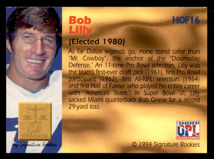1994 Signature Rookies #016 Bob Lilly Autograph 558018