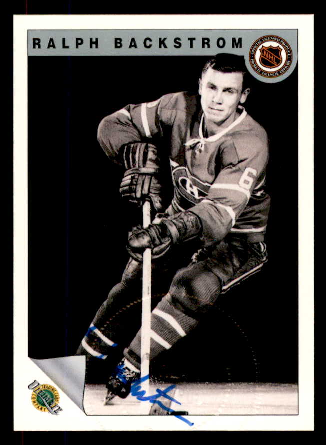 1992 Ultimate #007 Ralph Backstrom Canadiens Signed Autographed 558032