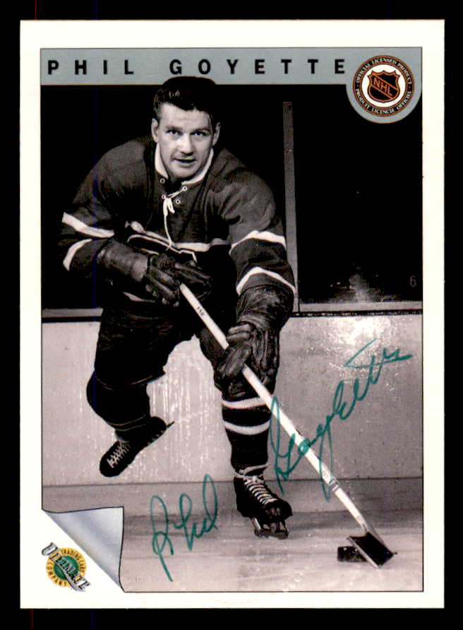 1992 Ultimate #011 Phil Goyette Canadiens Signed Autographed 558035