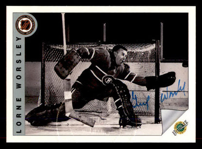 1992 Ultimate #017 Gump Worsley Canadiens Signed Autographed 558039