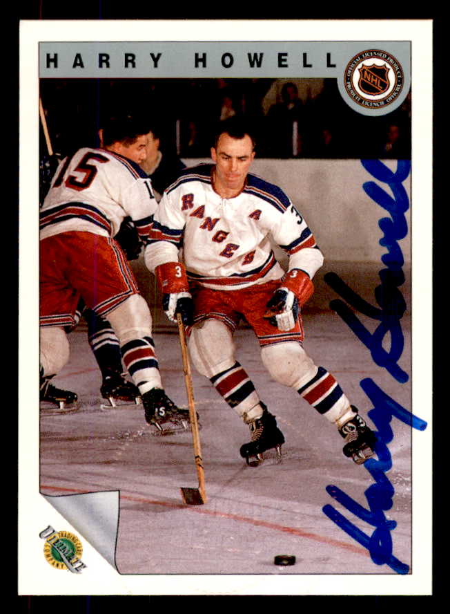 1992 Ultimate #023 Harry Howell Rangers Signed Autographed 558045