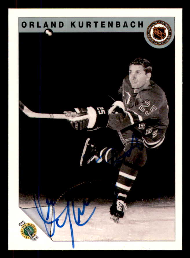 1992 Ultimate #024 Orland Kurtenbach Rangers Signed Autographed 558046