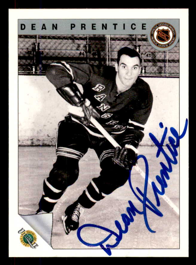 1992 Ultimate #027 Dean Prentice Rangers Signed Autographed 558049