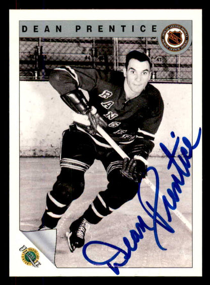 1992 Ultimate #027 Dean Prentice Rangers Signed Autographed 558049