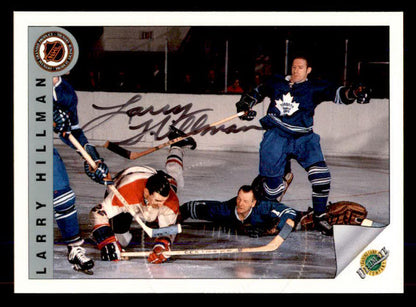 1992 Ultimate #036 Larry Hillman Maple Leafs Signed Autographed 558056