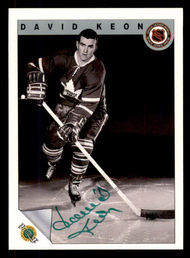 1992 Ultimate #039 Dave Keon Maple Leafs Signed Autographed 558057