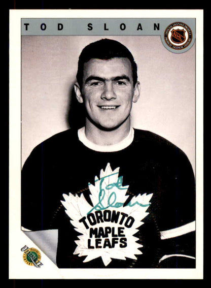 1992 Ultimate #042 Tod Sloan Maple Leafs Signed Autographed 558060