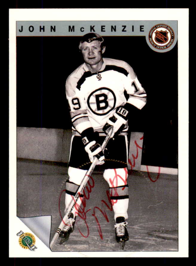 1992 Ultimate #052 John Mckenzie Bruins Signed Autographed 558070