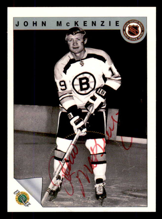 1992 Ultimate #052 John Mckenzie Bruins Signed Autographed 558070