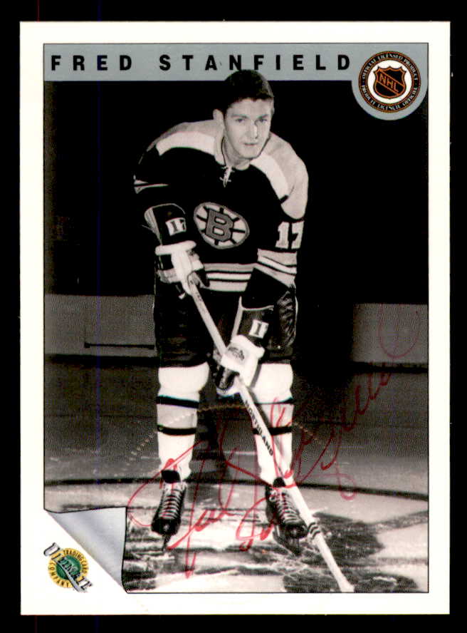 1992 Ultimate #054 Fred Stanfield Bruins Signed Autographed 558072
