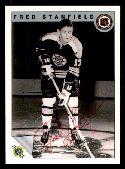 1992 Ultimate #054 Fred Stanfield Bruins Signed Autographed 558072