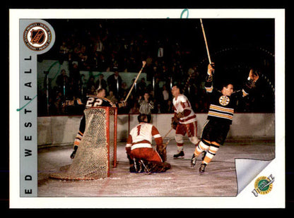 1992 Ultimate #056 Ed Westfall Bruins Signed Autographed 558073