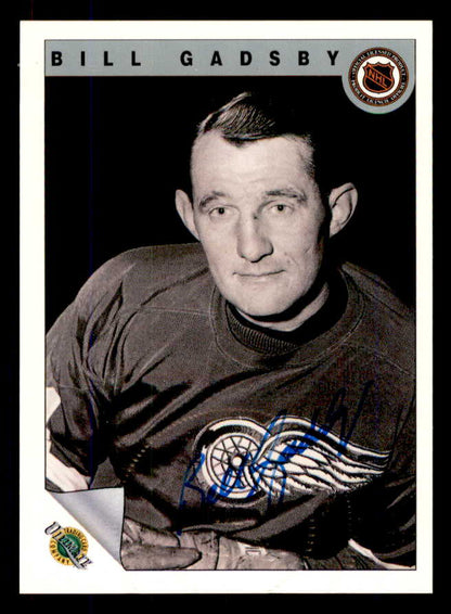 1992 Ultimate #069 Bill Gadsby Red Wings Signed Autographed 558083