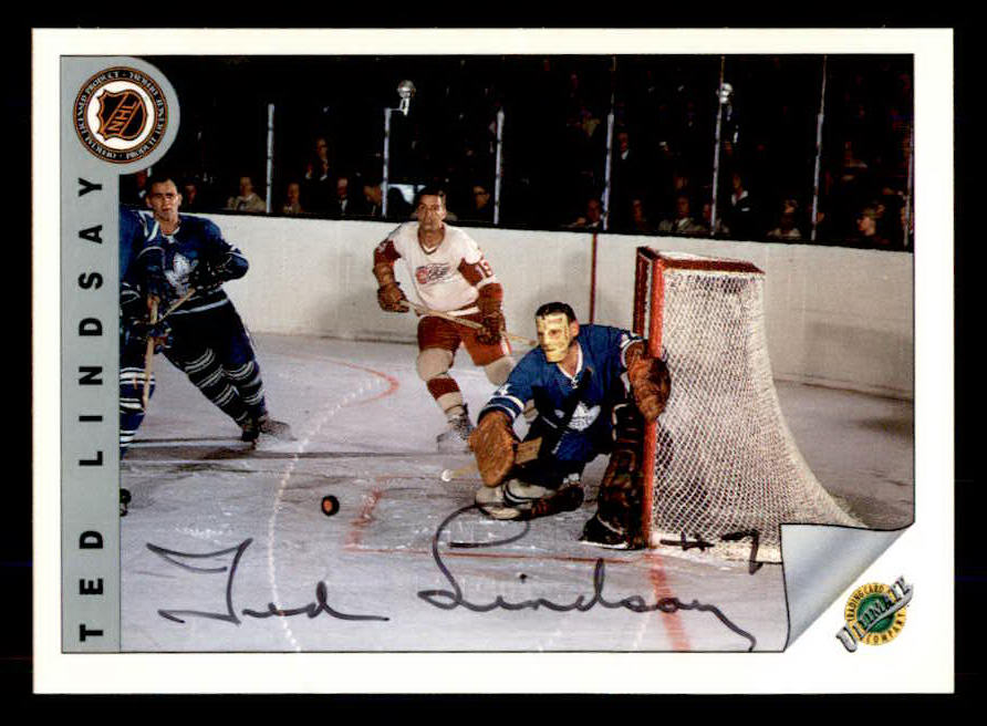 1992 Ultimate #070 Ted Lindsay Red Wings Signed Autographed 558084