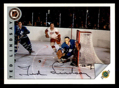 1992 Ultimate #070 Ted Lindsay Red Wings Signed Autographed 558084