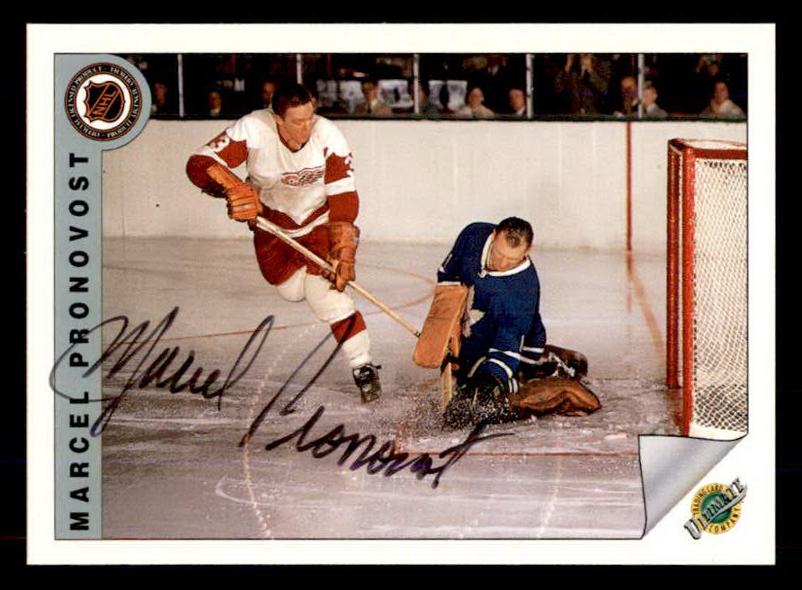1992 Ultimate #71 Marcel Pronovost Red Wings Signed Autographed 558085