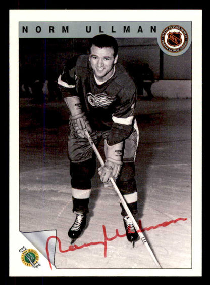 1992 Ultimate #072 Norm Ullman Red Wings Signed Autographed 558086