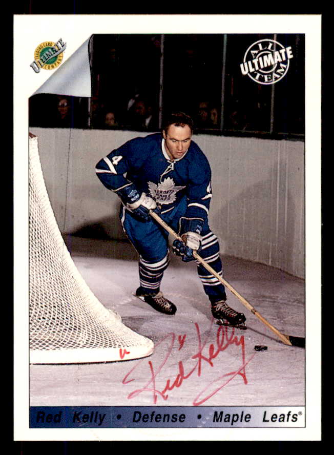 1992 Ultimate #079 Red Kelly Maple Leafs Signed Autographed 558087