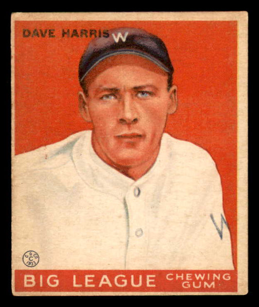 1933 Goudey #009 Dave Harris Senators VG-EX 558396