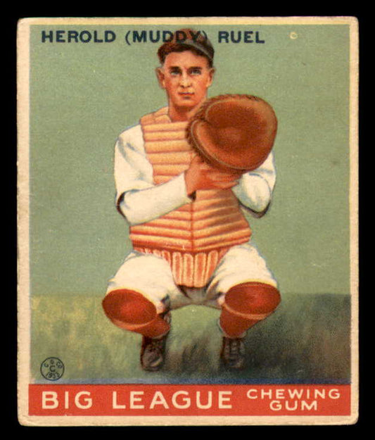 1933 Goudey #018 Muddy Ruel Browns VG-EX 558403