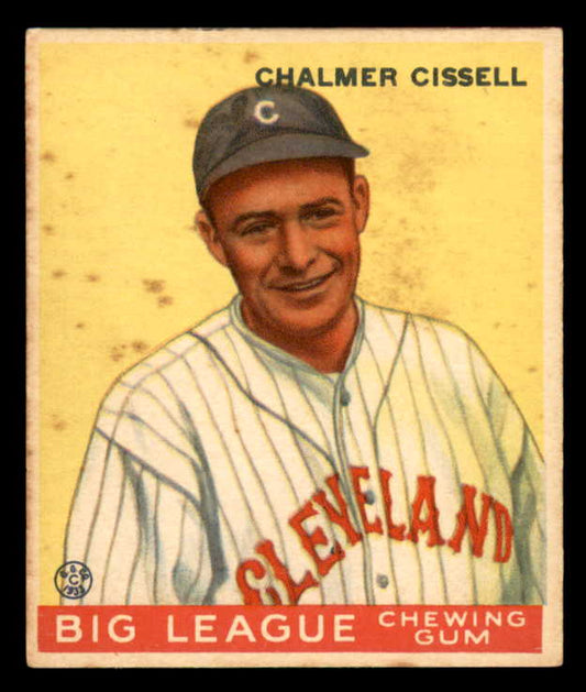 1933 Goudey #026 Bill Cissell Indians VG 558406