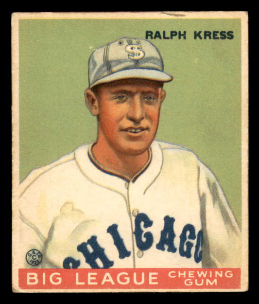 1933 Goudey #033 Ralph Kress White Sox EX 558408