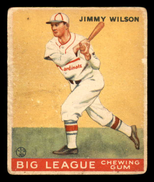 1933 Goudey #037 Jimmy Wilson Cardinals GD-VG 558410