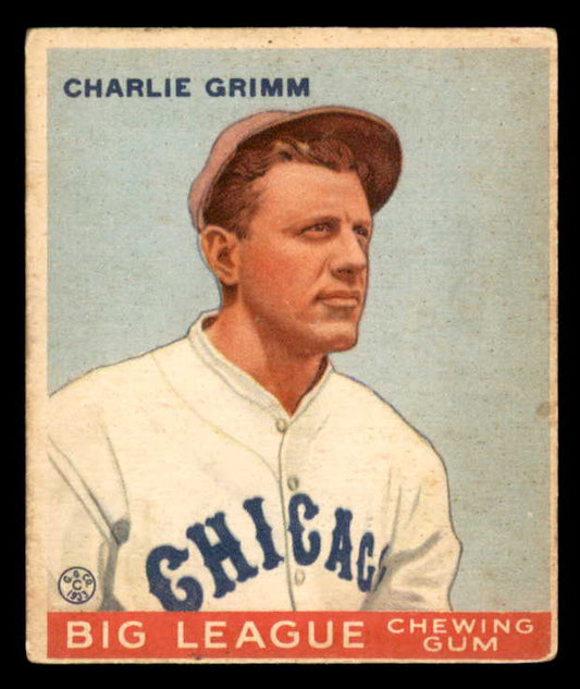 1933 Goudey #051 Charlie Grimm Cubs VG-EX 558417