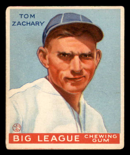 1933 Goudey #091 Tom Zachary Braves VG-EX 558436