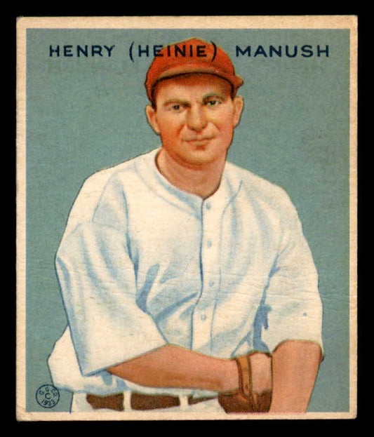 1933 Goudey #107 Heinie Manush Senators VG-EX 558444
