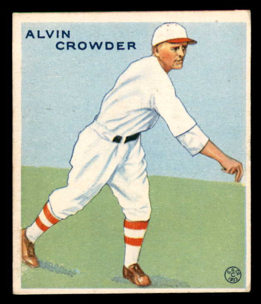 1933 Goudey #122 Alvin Crowder Senators VG-EX 558453