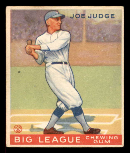 1933 Goudey #155 Joe Judge Dodgers VG-EX 558468