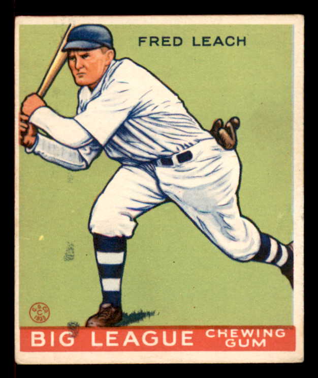 1933 Goudey #179 Fred Leach Braves VG-EX 558486