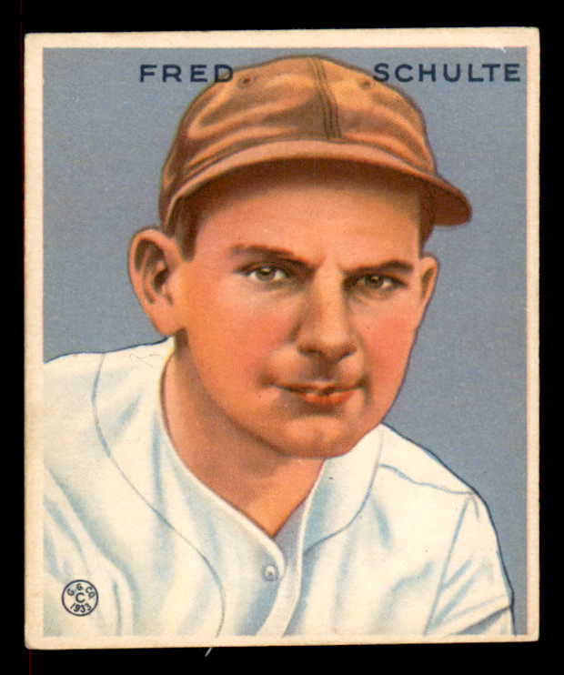 1933 Goudey #190 Fred Schulte Senators EX 558491