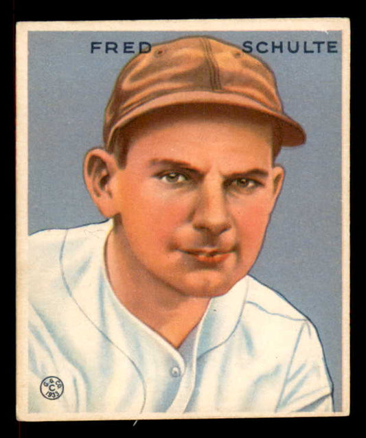 1933 Goudey #190 Fred Schulte Senators EX 558491