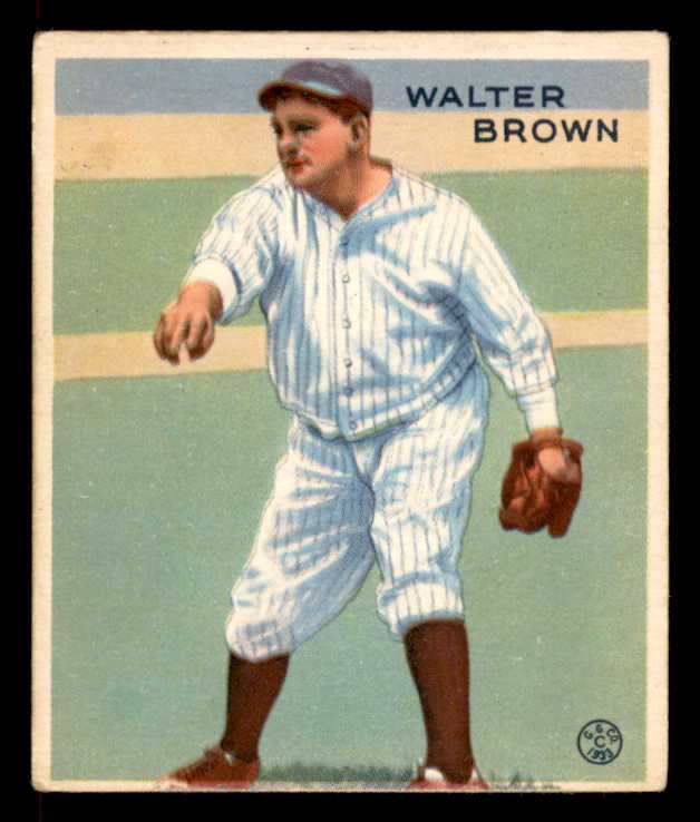 1933 Goudey #192 Walter Brown Yankees EX 558493