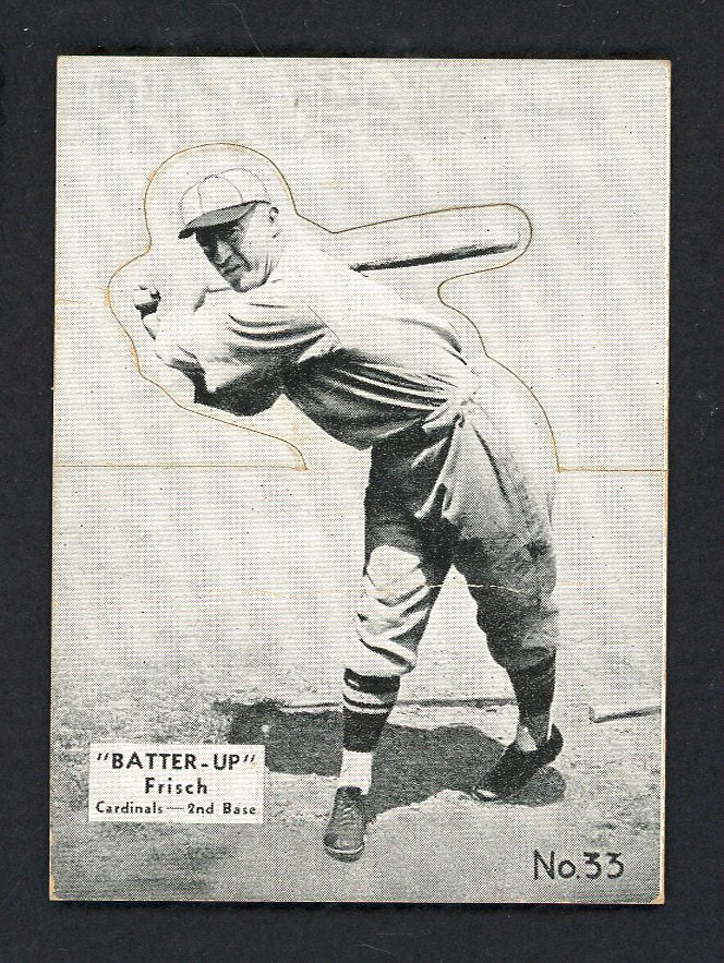 1934-36 Batter Up #033 Frank Frisch Cardinals VG-EX 558554
