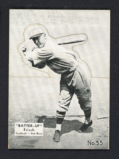 1934-36 Batter Up #033 Frank Frisch Cardinals VG-EX 558554