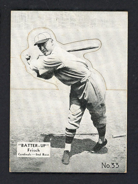 1934-36 Batter Up #033 Frank Frisch Cardinals VG-EX 558554