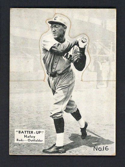 1934-36 Batter Up #016 Chick Hafey Reds VG 558556