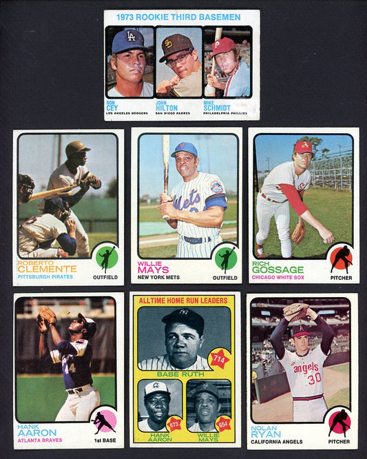 1973 Topps Baseball Complete Set EX+/EX-MT Schmidt Clemente 558586