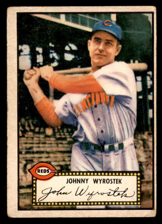 1952 Topps Baseball #013 Johnny Wyrostek Reds GD-VG Red 558598