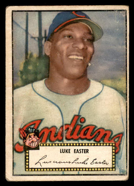 1952 Topps Baseball #024 Luke Easter Indians GD-VG Black 558607