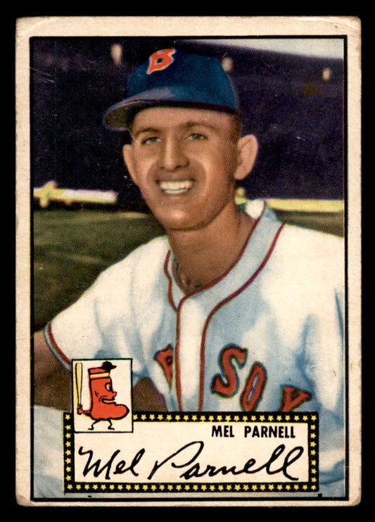 1952 Topps Baseball #030 Mel Parnell Red Sox GD-VG Black 558614